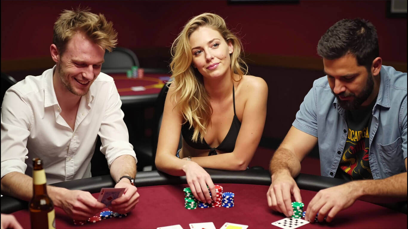 Sydney Poker Party Female Dealer